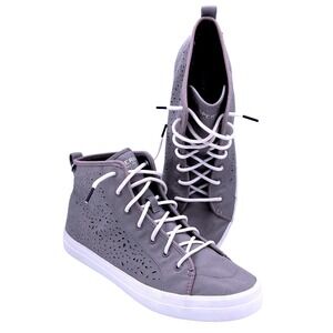 Sperry Crest‎ Ripple HighTop-Sider Women's Gray Pier View Side Cut Sneakers 12M